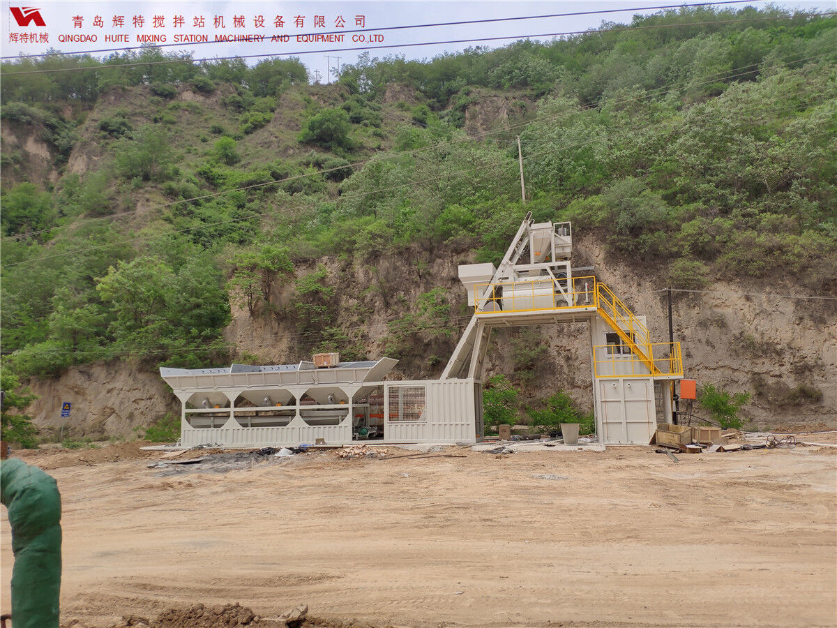 青島輝特機械 HZM75免基礎攪拌站模塊化設計，安裝快捷