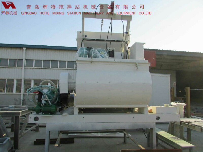 JS750攪拌臂采用偏心式設(shè)計，延長使用壽命，青島輝特機械